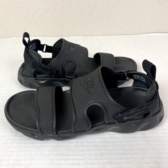 Nike Owaysis Black Triple Gym Sandals Size 11 - Picture 3 of 6
